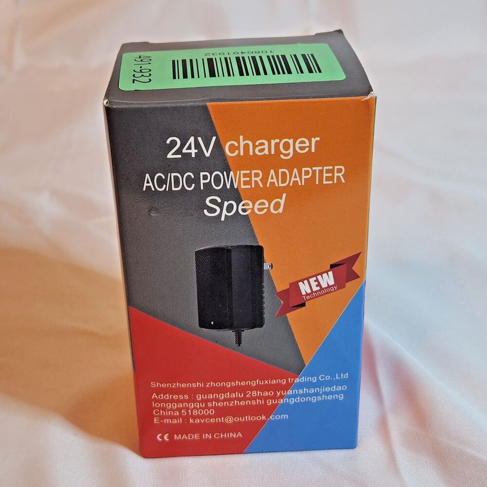 24V 1.5A Charger for Razor E100 E200 E300 MX350 Scooter Dirt Bike 3 Prong